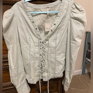 Free people long sleeve shirt